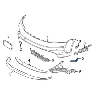 Porsche OE - Front Center Bumper Trim