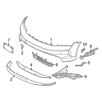Porsche OE - Front Bumper & Grille - Bumper & Components (Bumper Cover & Trim), (4 Cross Turismo / 4S Cross Turismo)