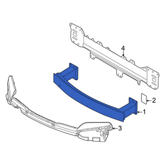 Porsche OE - Front Bumper Impact Bar