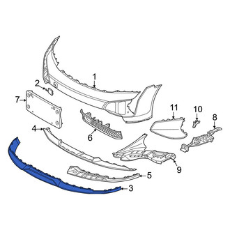 Porsche OE - Front Center Spoiler