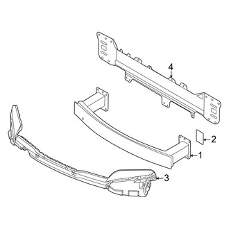 Porsche OE - Front Bumper & Grille - Bumper & Components (Impact Bar)