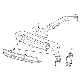 Porsche OE - Front Bumper & Grille - Grille & Components