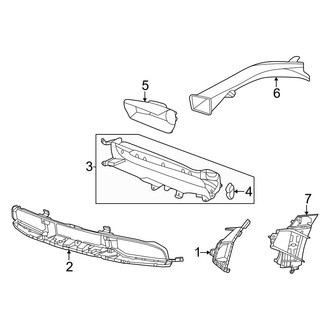 Porsche OE - Front Bumper & Grille - Grille & Components (Turbo Cross Turismo)
