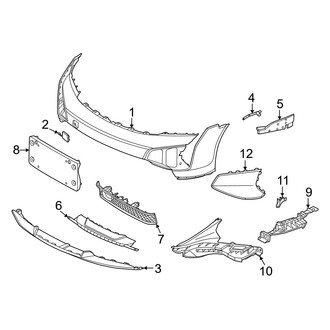 Porsche OE - Front Bumper & Grille - Bumper & Components (Bumper Cover & Trim), (Turbo S Cross Turismo)