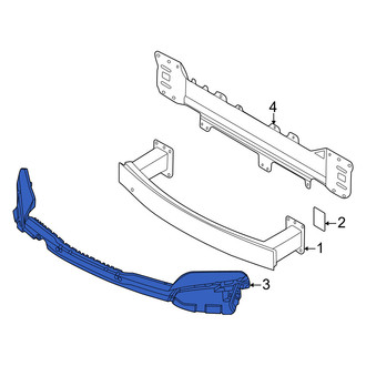 Porsche OE - Front Bumper Impact Absorber