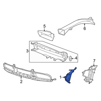 Porsche OE - Front Right Grille