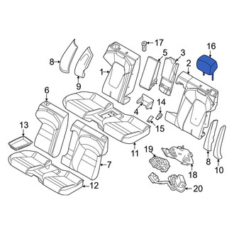 Porsche OE - Rear Outer Headrest