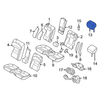 Porsche OE - Rear Headrest
