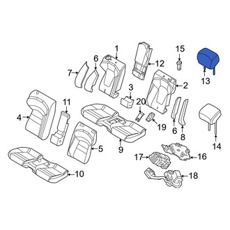 Porsche OE - Rear Headrest