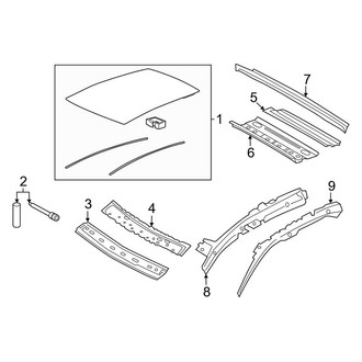 Porsche OE - Roof & Components (With Panoramic), (4 Cross Turismo / 4S Cross Turismo / GTS Sport Turismo / Turbo Cross Turismo / Turbo S Cross Turismo)