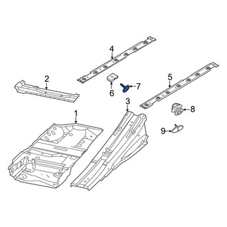 Porsche OE - Floor Pan Splash Shield Screw