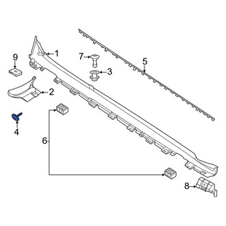 Porsche OE - Rocker Panel Molding Screw
