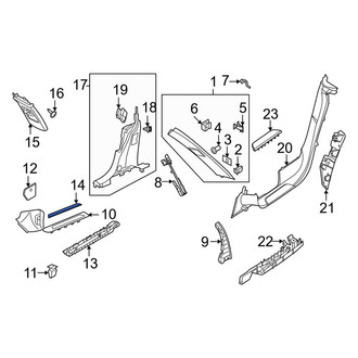 Porsche OE - Door Trim Sill Plate Insert