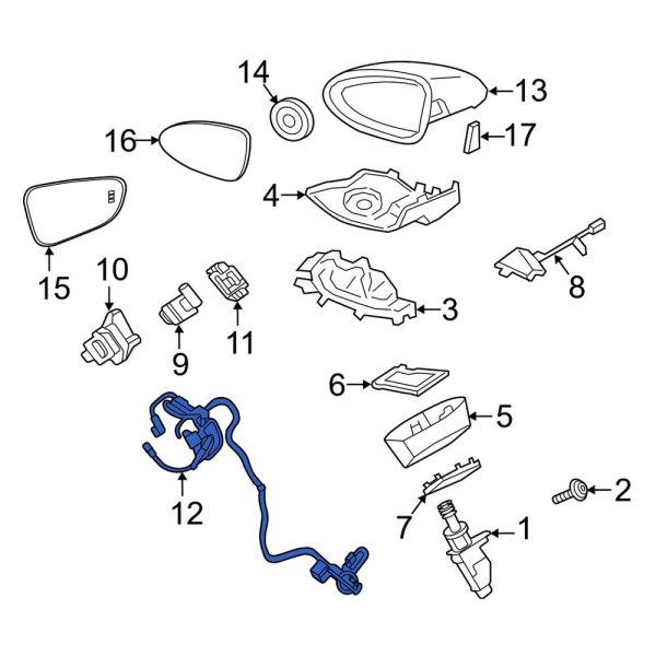 Door Mirror Wiring Harness