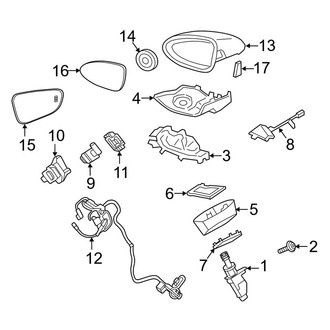 Porsche OE - Front Door - Outside Mirrors