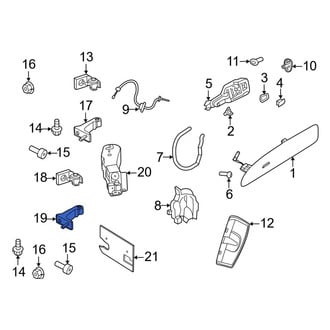 Porsche OE - Front Right Lower Inner Door Hinge