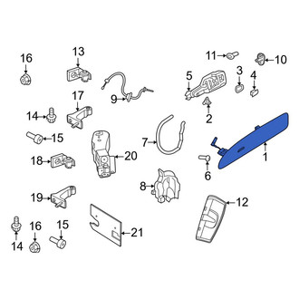 Porsche OE - Front Left Outer Exterior Door Handle