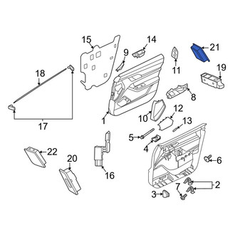 Porsche OE - Right Door Lock Switch