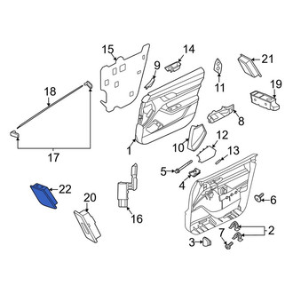 Porsche OE - Right Door Lock Switch
