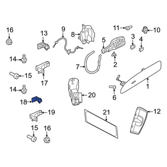 Porsche OE - Front Left Upper Outer Door Hinge