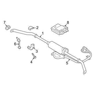 Porsche OE - Rear Suspension - Stabilizer Bar & Components (With Dynamic Chassis Control), (4S / Turbo / Turbo S)