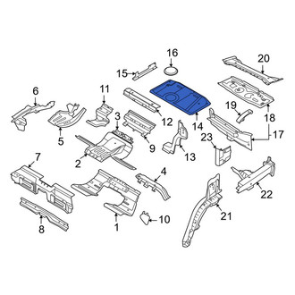 Porsche OE - Rear Floor Storage Compartment
