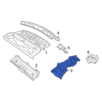 Porsche OE - Rear Right Trunk Floor Storage Box Bracket