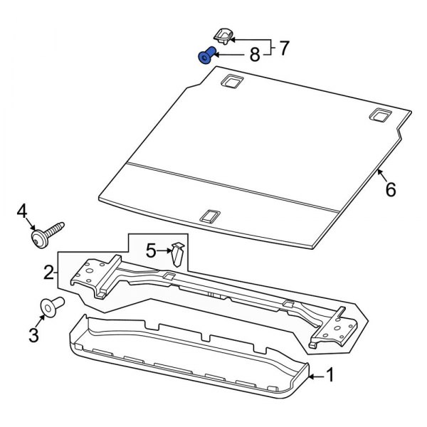 Floor Cover Panel Bolt