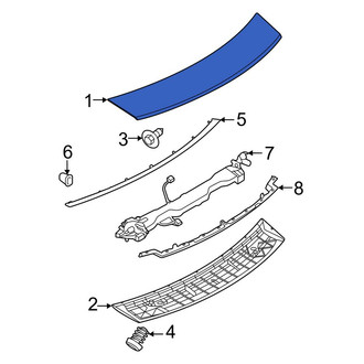 Porsche OE - Rear Upper Spoiler