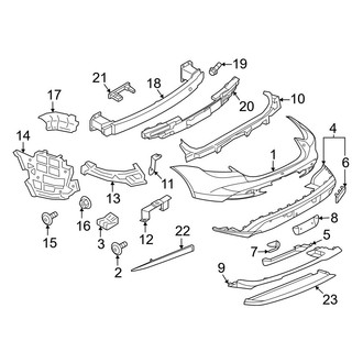 Porsche OE - Rear Bumper - Bumper & Components (GTS)