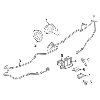 Porsche OE - Rear Bumper - Electrical Components (GTS)