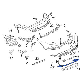 Porsche OE - Front Right Spoiler