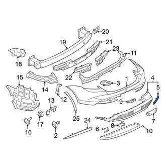 Porsche OE - Front Tow Eye Cap