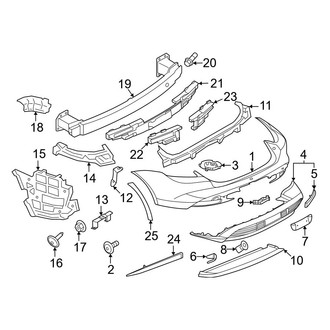 Porsche OE - Rear Bumper - Bumper & Components (W/O Off-Road Package)