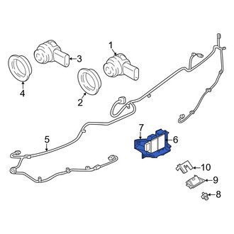 Porsche OE - Right Blind Spot Detection System Warning Sensor Bracket