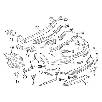 Porsche OE - Rear Bumper - Bumper & Components (With Off-Road Package)