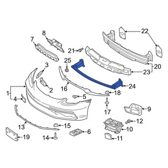 Porsche OE - Front Lower Bumper Impact Bar