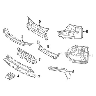 Porsche OE - Front Bumper - Grille & Components (GT4)