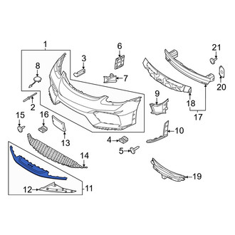 Porsche OE - Front Center Spoiler