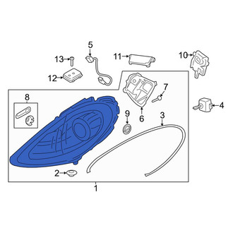 Porsche OE - Front Left Headlight