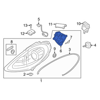 Porsche OE - Front Right Fender Liner Access Cover