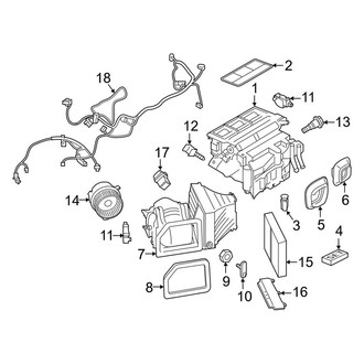 Porsche OE - Air Conditioner & Heater - Evaporator & Heater Components