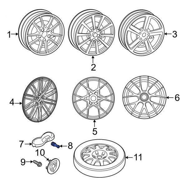 Tire Pressure Monitoring System (TPMS) Valve Stem