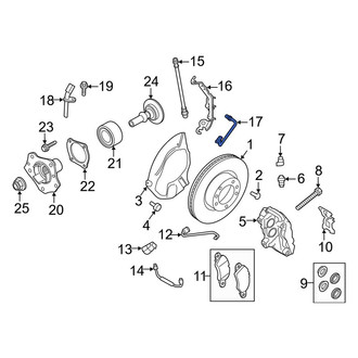 Porsche OE - Front Right Brake Hydraulic Line