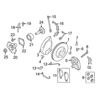 Porsche OE - Front Suspension - Brake Components (W/O Ceramic Brakes)
