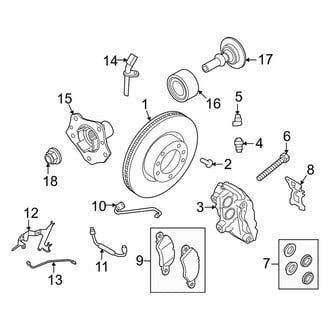 Porsche OE - Front Suspension - Brake Components (W/O Ceramic Brakes), (GT4)