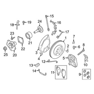 Porsche OE - Front Suspension - Brake Components (With Ceramic Brakes)