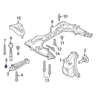 Porsche OE - Front Suspension Stabilizer Bar Link Nut