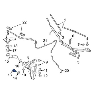 Porsche OE - Front Washer Fluid Level Sensor