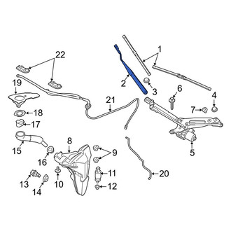 Porsche OE - Left Wiper Arm